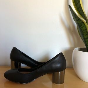 Black vegan heels